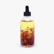 Private Label Pure and Natural Essential Oil Rose Petal Multi Use Oil for Face Body and Hair Aromatherapy